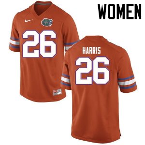 Women's Florida Gators #26 Marcell Harris NCAA Nike Orange Authentic Stitched College Football Jersey AAK6862OJ